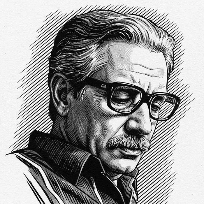 پرتره احمئ محمود نویسنده ایرانی