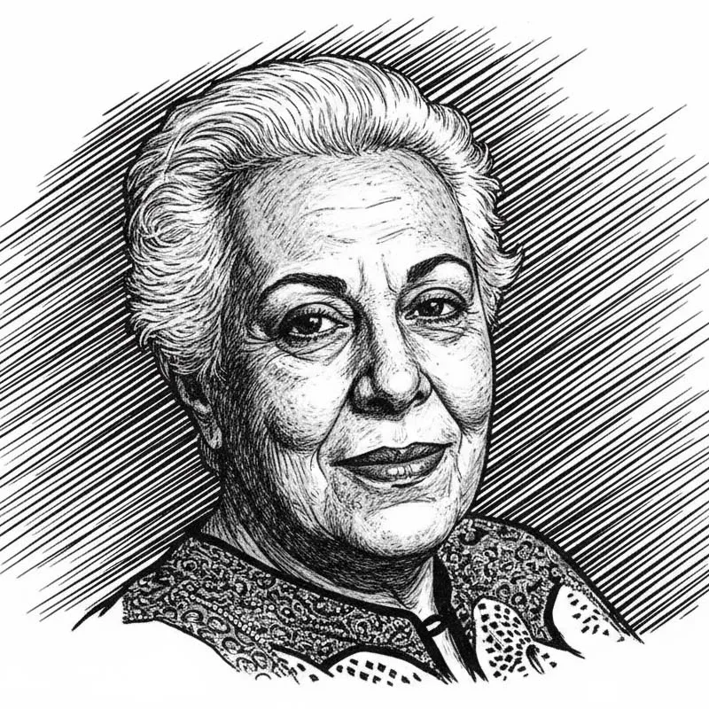 پرتره سیمین دانشور نویسنده سووشون