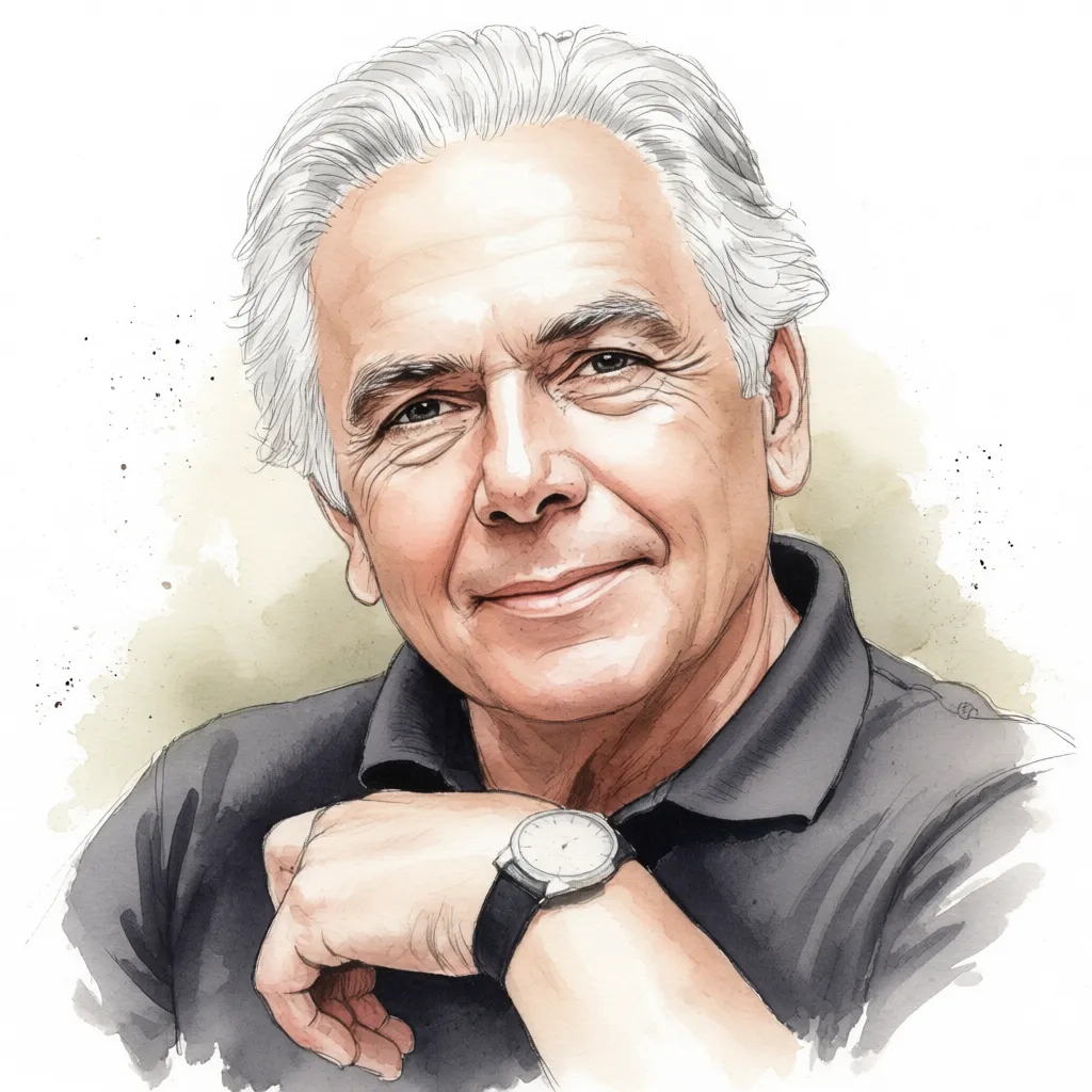 پرتره آبرنگی ابراهیم گلستان